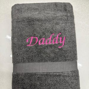 Personalized Luxury Soft Cotton Bath Towels: Custom Embroidered Monogram