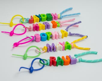 Personalized Alphabet Keychain, Custom Initial Keyring, Backpack Charm for Kids