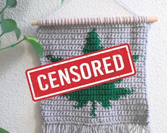 Pot Leaf Crochet Tapestry Pattern