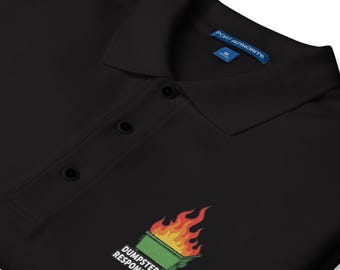 Dumpster Fire Response Team Embroidered Polo | Sarcastic Funny Work Team Uniform