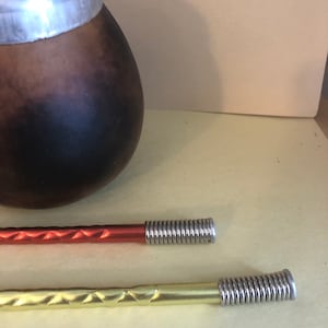 Mate gourd cup with straw