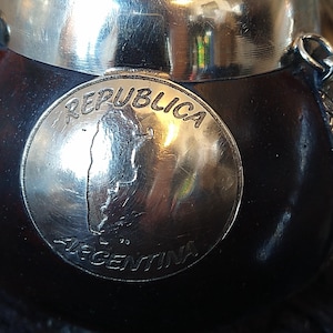 mate gourd cup with staw and yerba mate