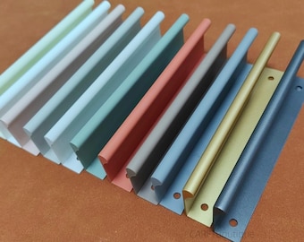 Colorful Invisible Drawer Pull , Concealed Embedded Cabinet Handle,Wardrobe Door Gap Pulls ,Recessed handles