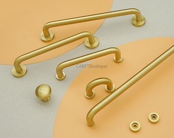 Solid Brass Cabinet knobs pulls ,Cup Drawer knob handles, Kitchen door handle hardware