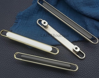 Black Gold Zinc Alloy Cabinet Knob, Brushed Nickel Drawer Handle