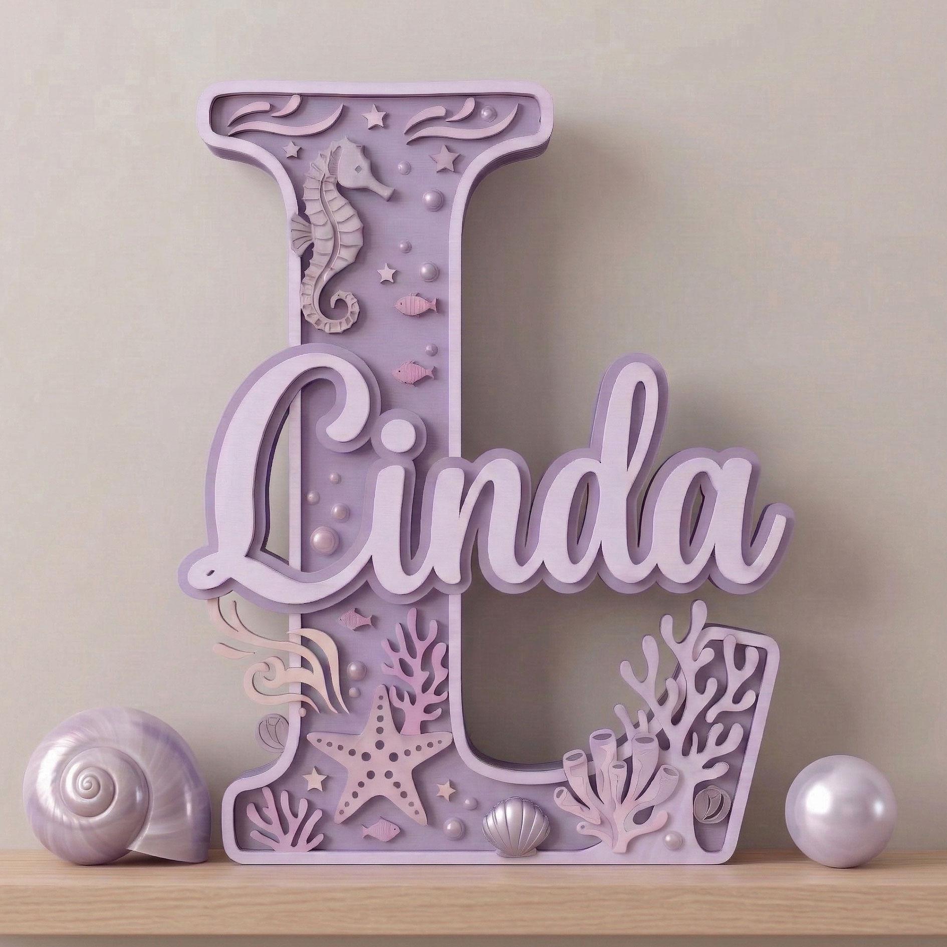 Personalized Ocean Name Sign for Kids, Custom Under the Sea Baby Room ...