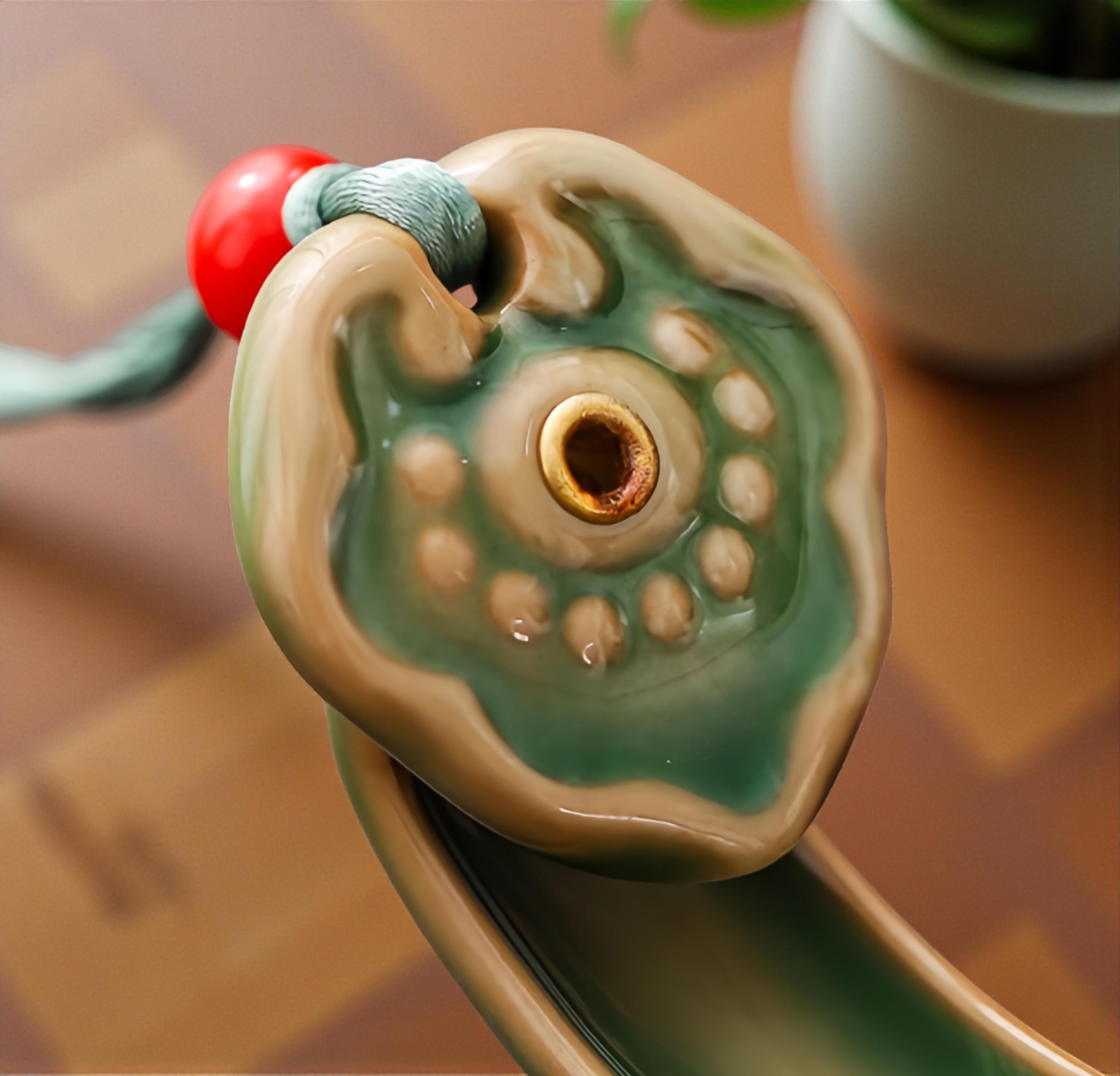 如意青磁線香立て｜タッセル付きグリーン陶器香炉 - Etsy 日本