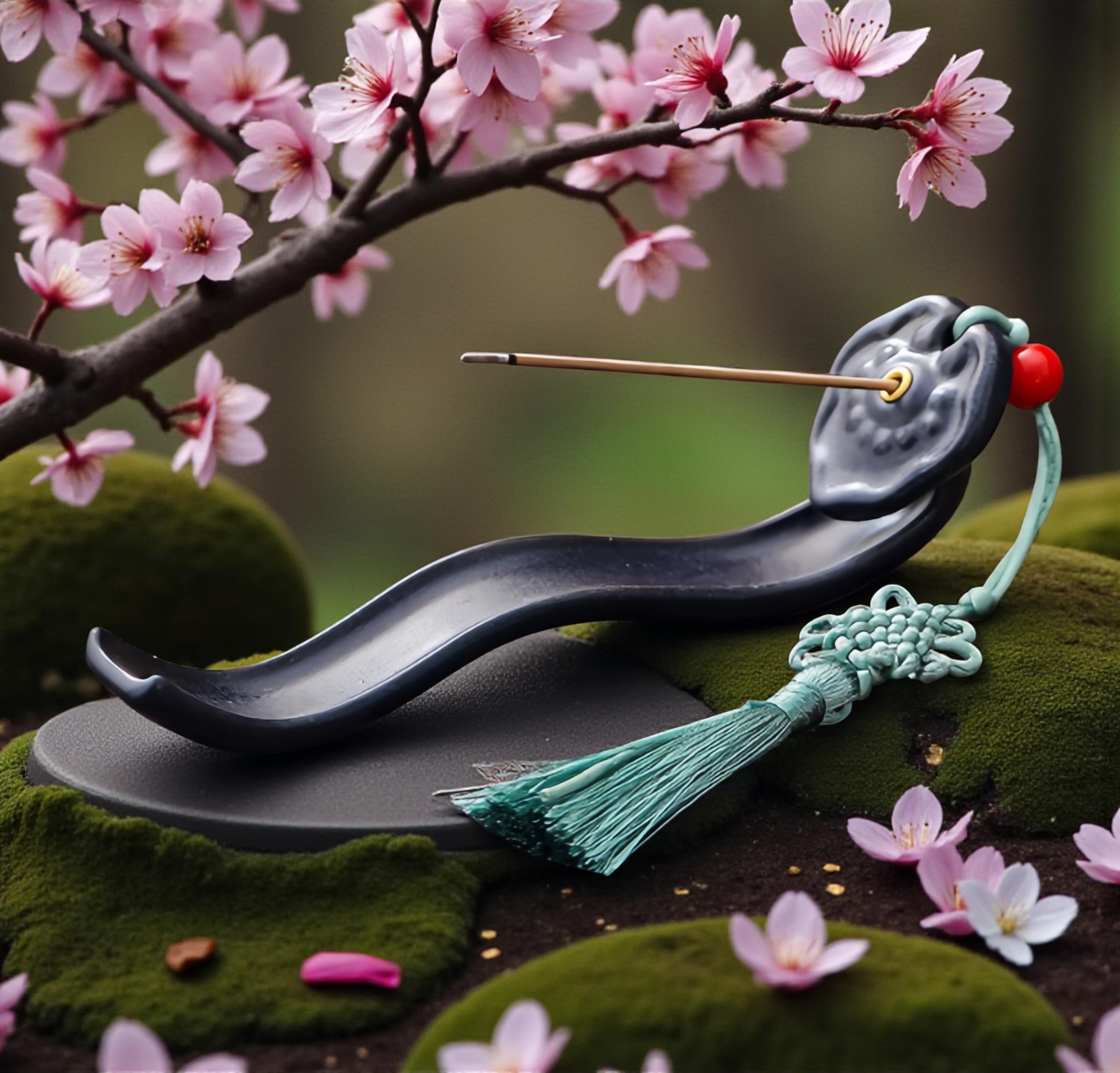 如意青磁線香立て｜タッセル付きグリーン陶器香炉 - Etsy 日本