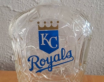 Kansas City Royals or Chiefs lighted bottle baseball memorabilia accent lamp