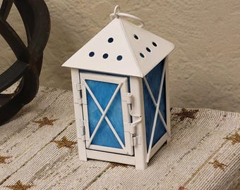 Fused Glass Candle Lantern