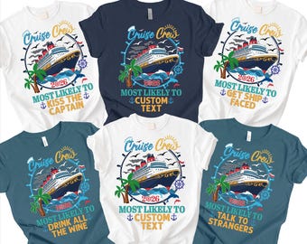 Cruise Crew 2026 Shirt - Individuell am ehesten zum Abschlag - personalisiertes passendes Cruise Shirt
