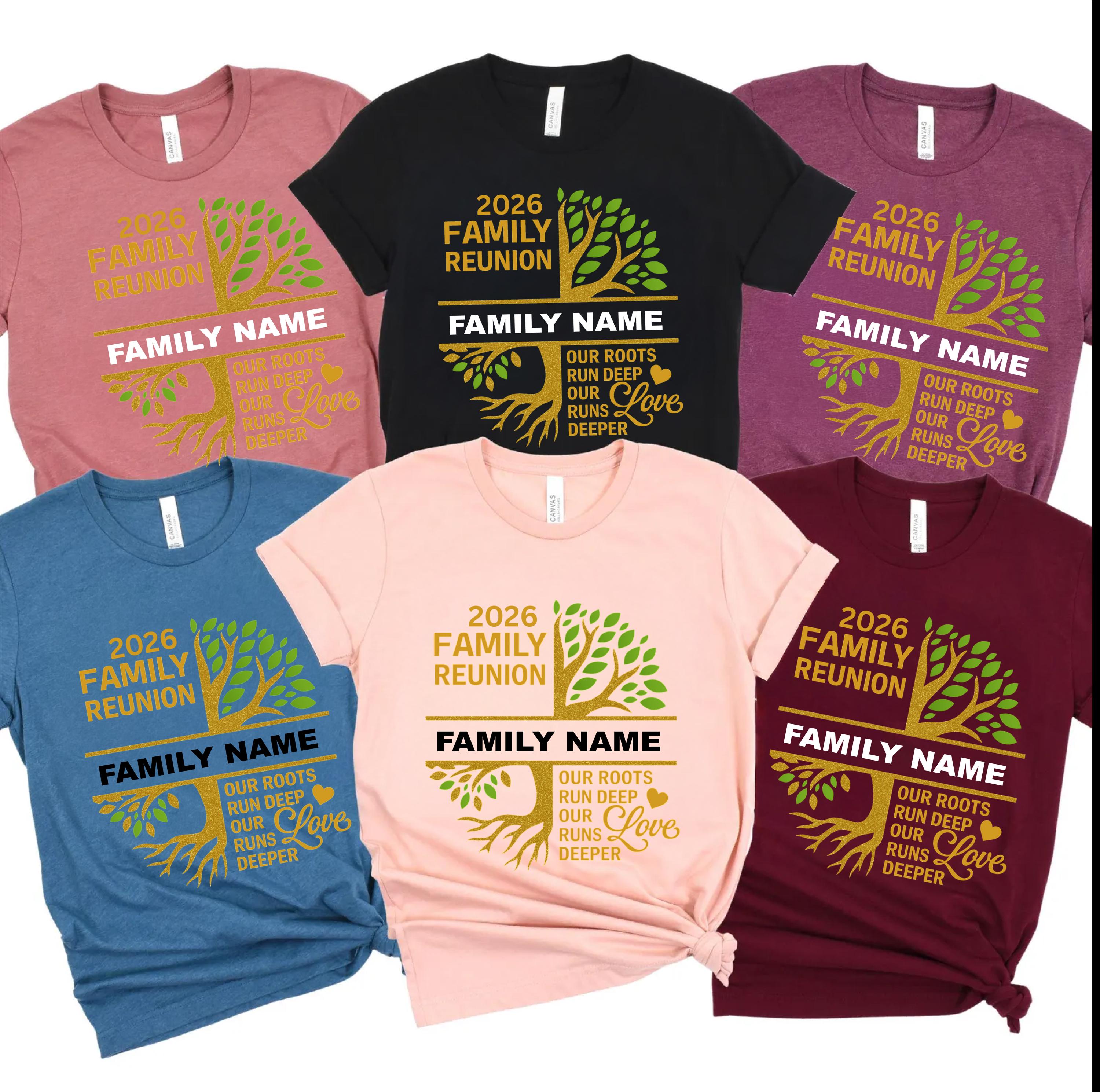 Custom Family Reunion Shirt, Family Name Tee, Matching Reunion Group ...