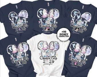 Disney Cousin Crew Shirts, Cousin Crew Mouse Shirts, passende Disney Cousin T-Shirts, COUSIN CREW Sonnenbrillen Mickey Mouse und Minnie Cousin Reise