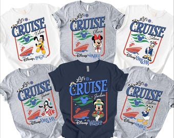 Magliette per famiglie Disney Cruise 2026 - Maglietta personalizzata Cruise Squad - Abiti coordinati per le vacanze