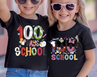 Custom 100th Day Shirt for Kids Playful School Graphics Personalized Name Tee Ideal for Classroom Parties Picture Day and Gifts