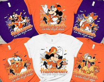 Mickey and Friends Halloween Shirt - Disney Family Matching Tee, Disneyland Disney World Spooky Portraits 2026