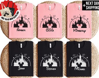 Retro Disney Family Shirt, Disney Vacation Shirt, Retro Castle Mickey Mouse 2026, Disneyworld shirt