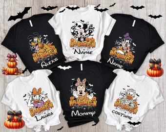 Disney Halloween Family Shirts, Mickey and Friends Halloween Shirt, Disneyland Spooky Season Matching Tee