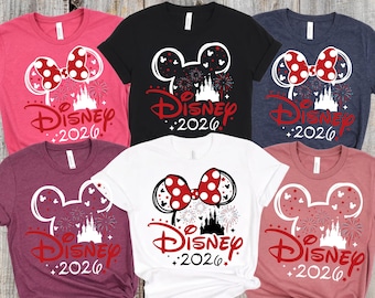 Disneyland Family Vacation 2026 Shirt, Mickey Minnie Fireworks Castle Tee, Disney Family Trip Shirt