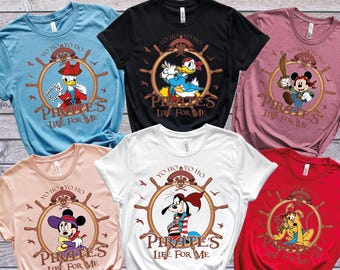 Disney Cruise Line Pirate Shirt — Custom Mickey and Friends Pirate Squad Tee, Pirates