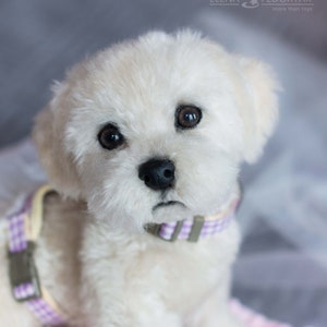 Puppy Koekje. Realistisch speelgoed. OOAK kunstenaar Handgemaakte collectible dier door fotokunst pop poseable speelgoed (MADE to ORDER)