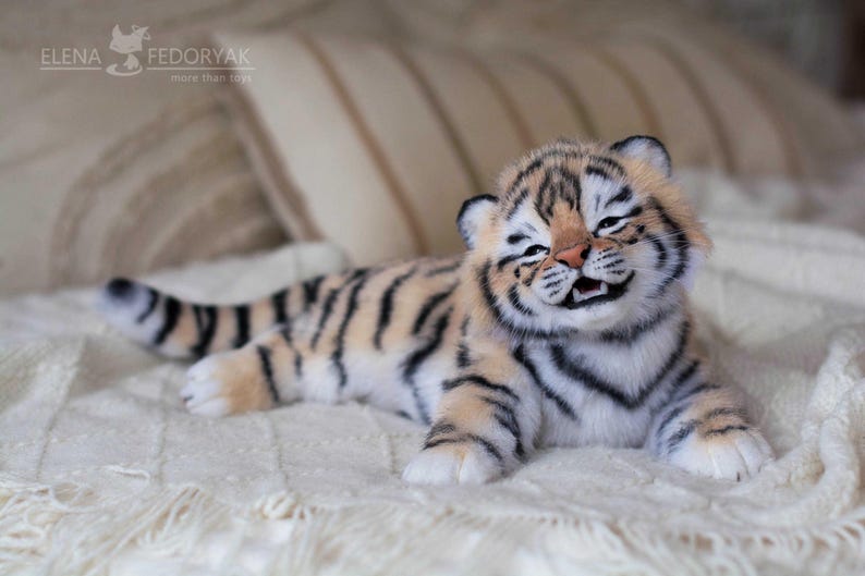 Lifesize Teo - OOAK artist Handmade collectible animal by photo poseable toy (MADE to ORDER / shown as an example) image 2