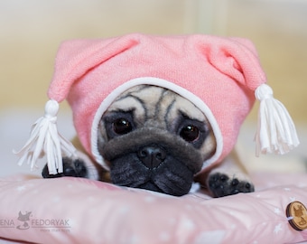 Dunyasha the pug puppy (MADE TO ORDER)