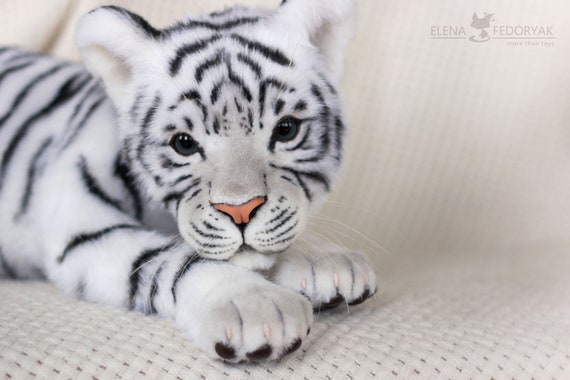 Tiger Cloud - Realistic Toy. OOAK Artist Handmade Collectible