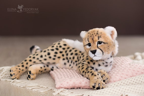 Baby Cheetah Lyra. Real Size Poseable Realistic Toy. OOAK. - Etsy Australia Baby Cheetah Lyra. Real Size Poseable Realistic Toy. OOAK. - Etsy Australia