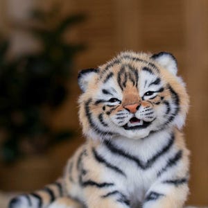 Lifesize Teo - OOAK artist Handmade collectible animal by photo poseable toy (MADE to ORDER / shown as an example) image 10