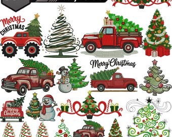 Christmas Tree embroidery design, Merry Christmas Embroidery, Coquette Bow embroidery, Merry Christmas Embroidery, Machine Embroidery Design