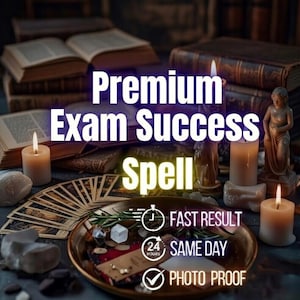Exam Success Spell, Academic Luck Ritual for Focus, Confidence & Positive Energy, Support for Passing Exams, Good Grades, Test Manifestation