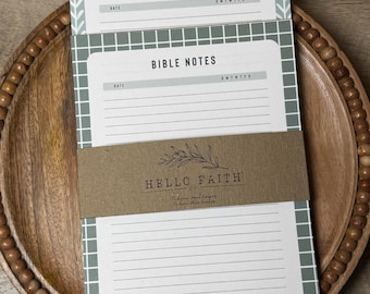 Bible Journaling Notepad | Sermon Notes | Bible Study Notes