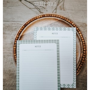 Bible Journaling Notepad: Sermon Notes, Prayer Journal, Christian Study Pages (Double Sided)