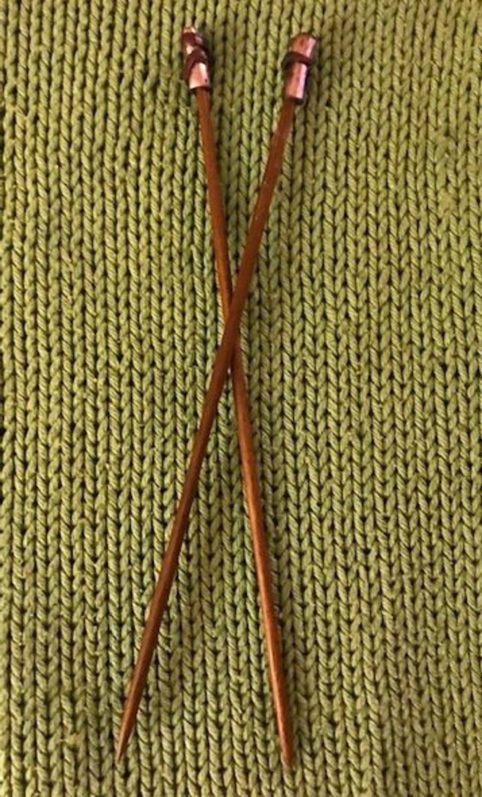 Hand Turned Wood Knitting Needles Size 6 Walnut with Etsy