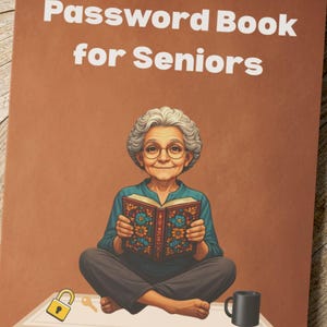 Password Book for Seniors | Customizable Softcover Journal