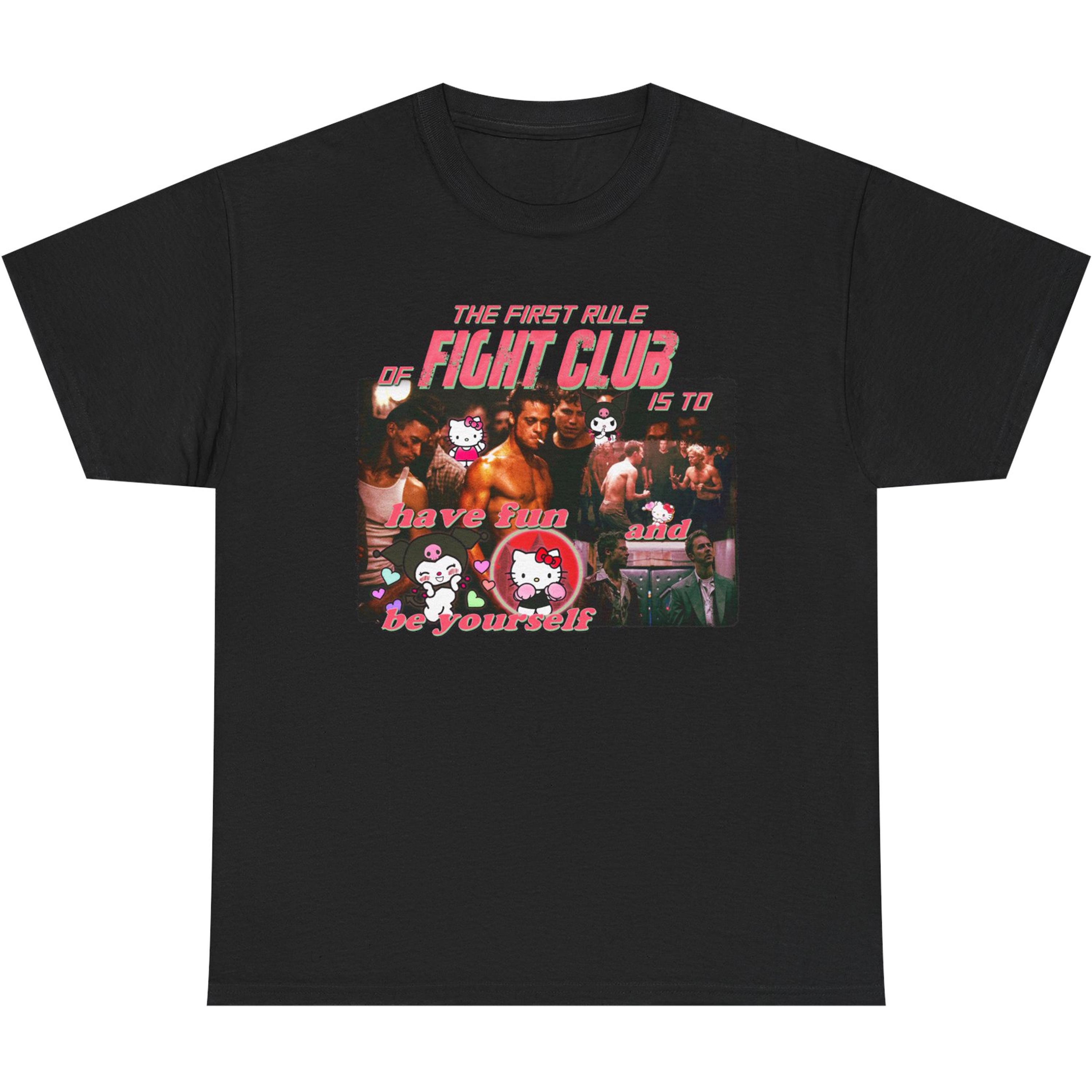 ファイトクラブ ヴィンテージマッシュアップ パロディTシャツ - 面白い