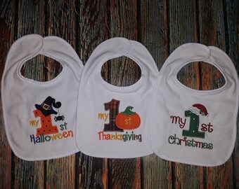 holiday baby bib sets