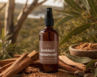 Bushland Sandalwood Room & Linen Spray: Australian Woody Sandalwood Cedarwood Scent