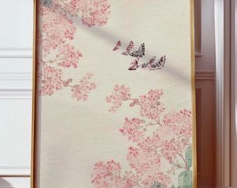 Printable Hydrangea Art | Vintage Botanical Illustration | Floral Wall Decor Digital Download