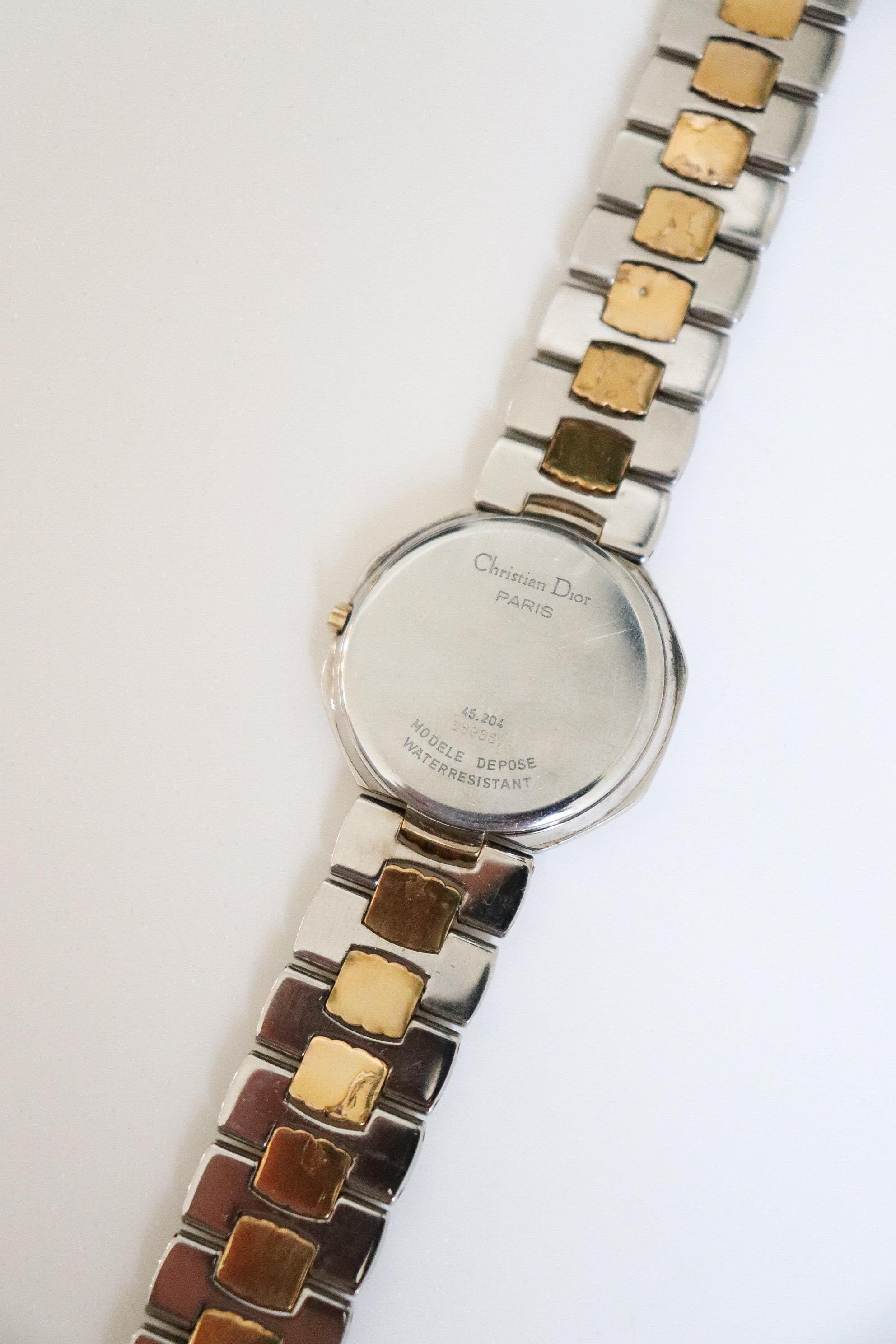 Vintage Christian Dior Octagonal Silver Watch - Etsy