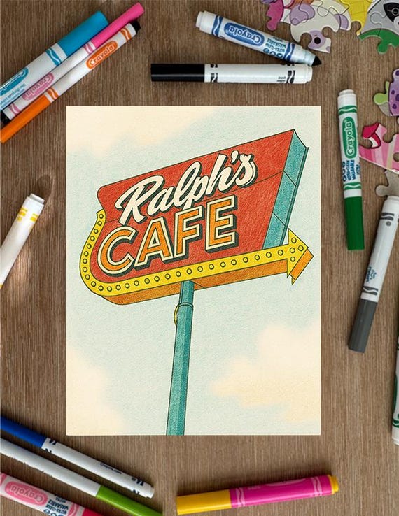 Restaurant Signs Coloring Pages