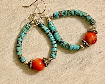 Teardrop Turquoise Dangles