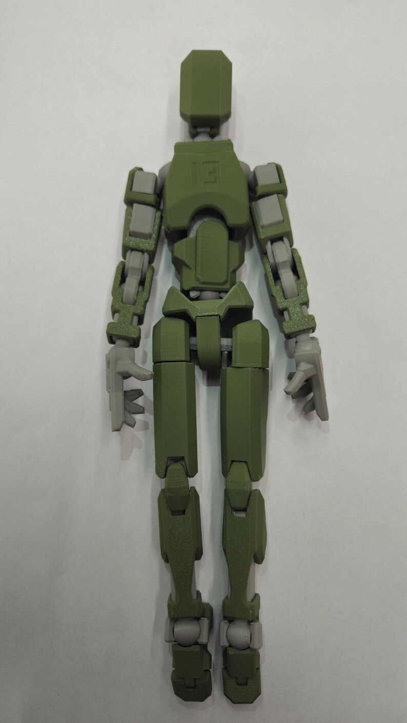 Articulated 3D Printed Figure – Poseable Robot Toy / Collectible - Etsy