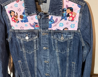 Disney Lilo and Stitch denim jacket women’s size medium