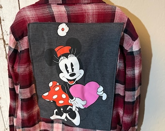 Minnie Mouse Disney flannel size 8