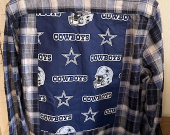 Dallas Cowboys flannel size Large