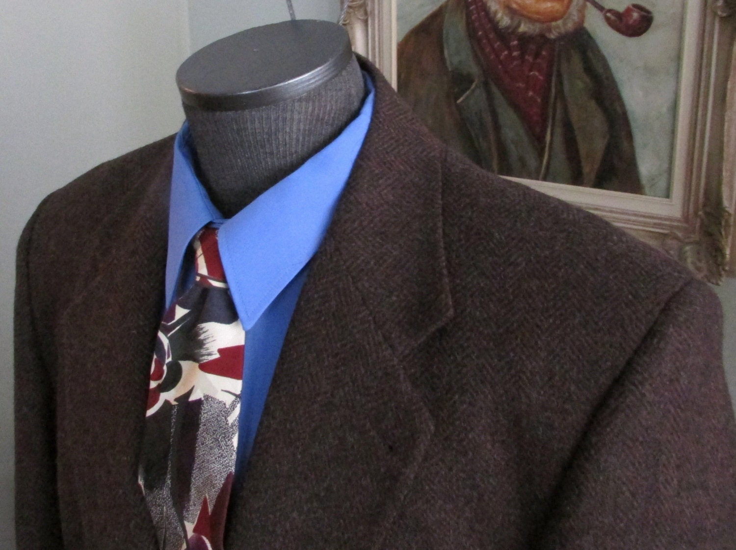 Chaps by Ralph Lauren Vintage 70's Tweed Plaid Wool Blazer. Rare Suit  Jacket.