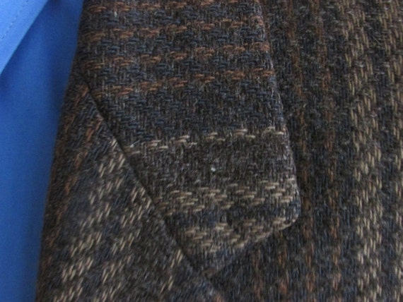 Vintage Mens Tweed Jacket/Mans Tweed Blazer/ Mult… - image 3