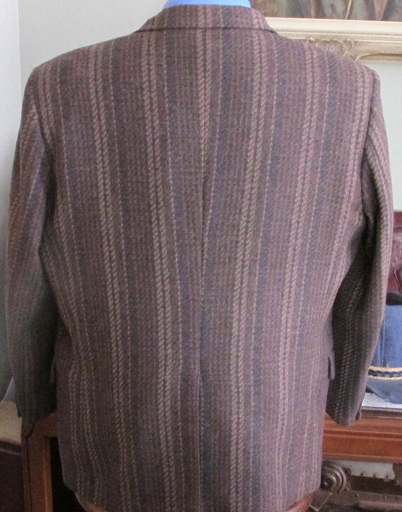 Vintage Mens Tweed Jacket/Mans Tweed Blazer/ Mult… - image 4
